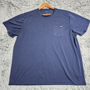 Dickies Shirt Mens 2XL Navy Pocket Crewneck Short Sleeve Workwear Performance